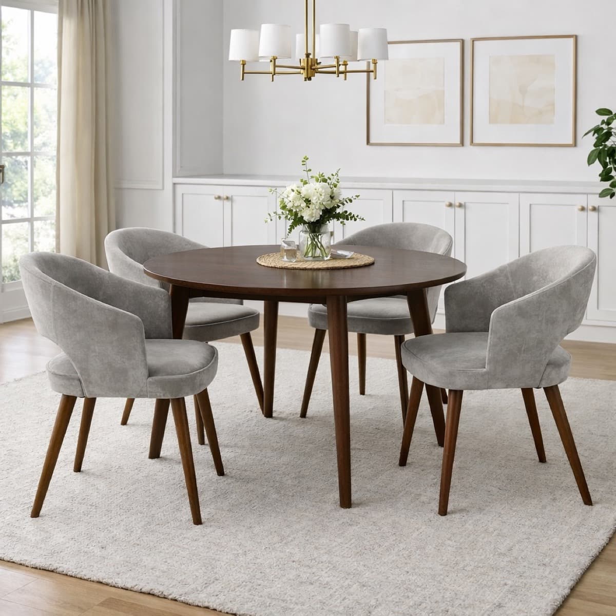 Bocca upholstered dining chair
