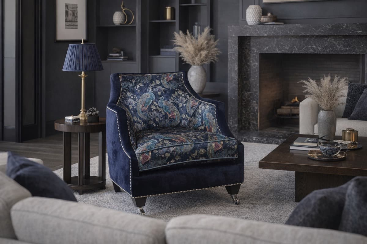 Pimlico armchair in premium fabric