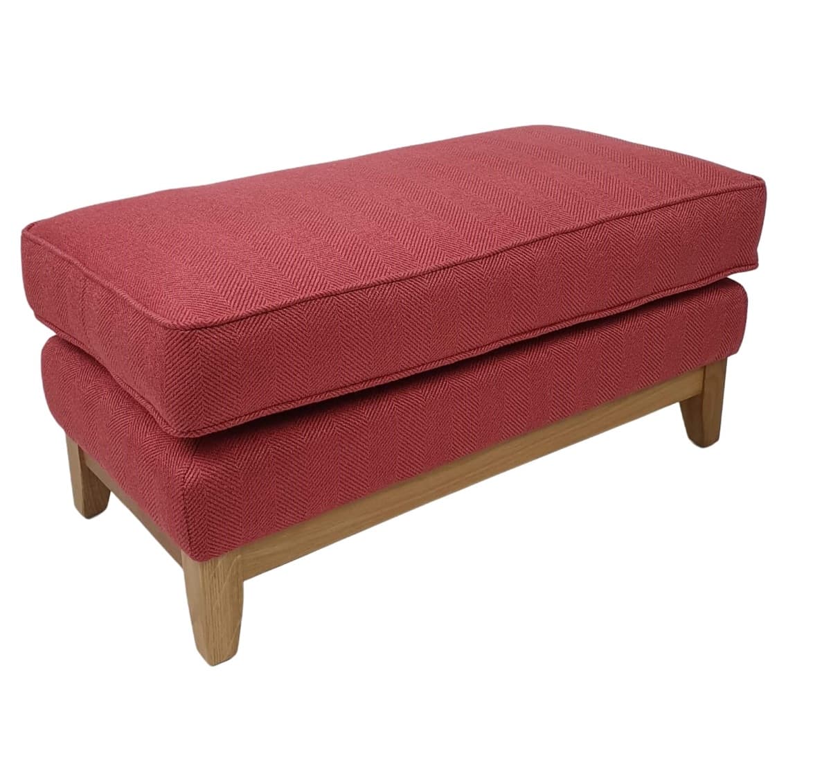 Overstuffed Footstool - Connaught Footstool Angle - Signature Furniture