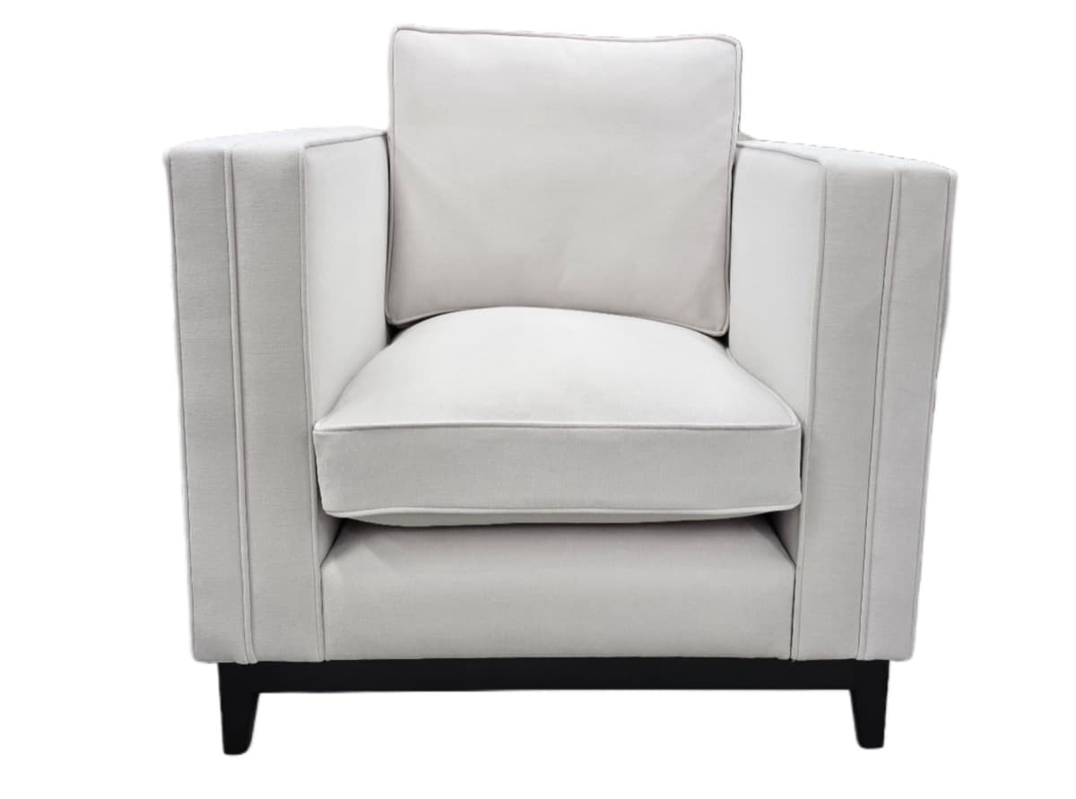 Boxy Club Armchair - Connaught Deluxe Armchair Angle 3 - Signature Furniture