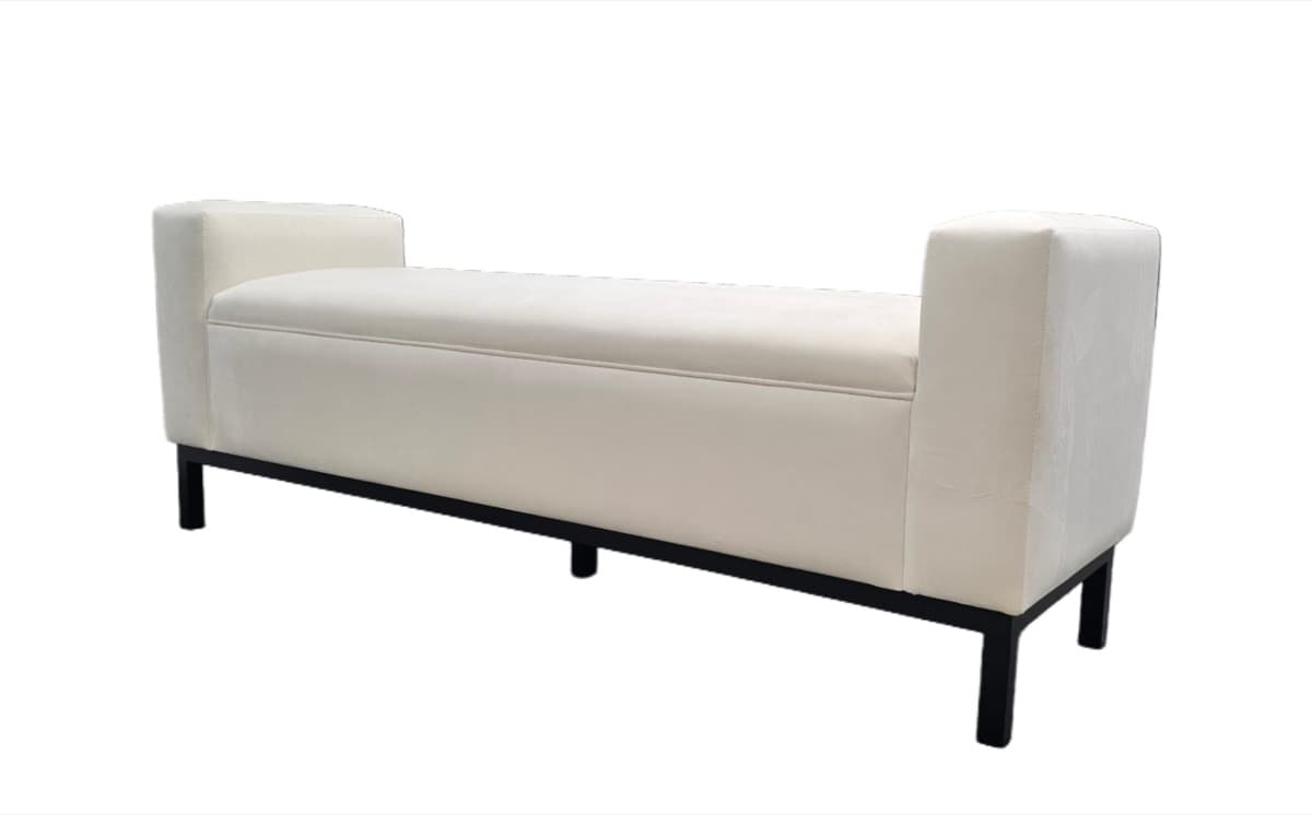 Rolled-Arm Daybed - Emma Bench Angle - Signature Furniture