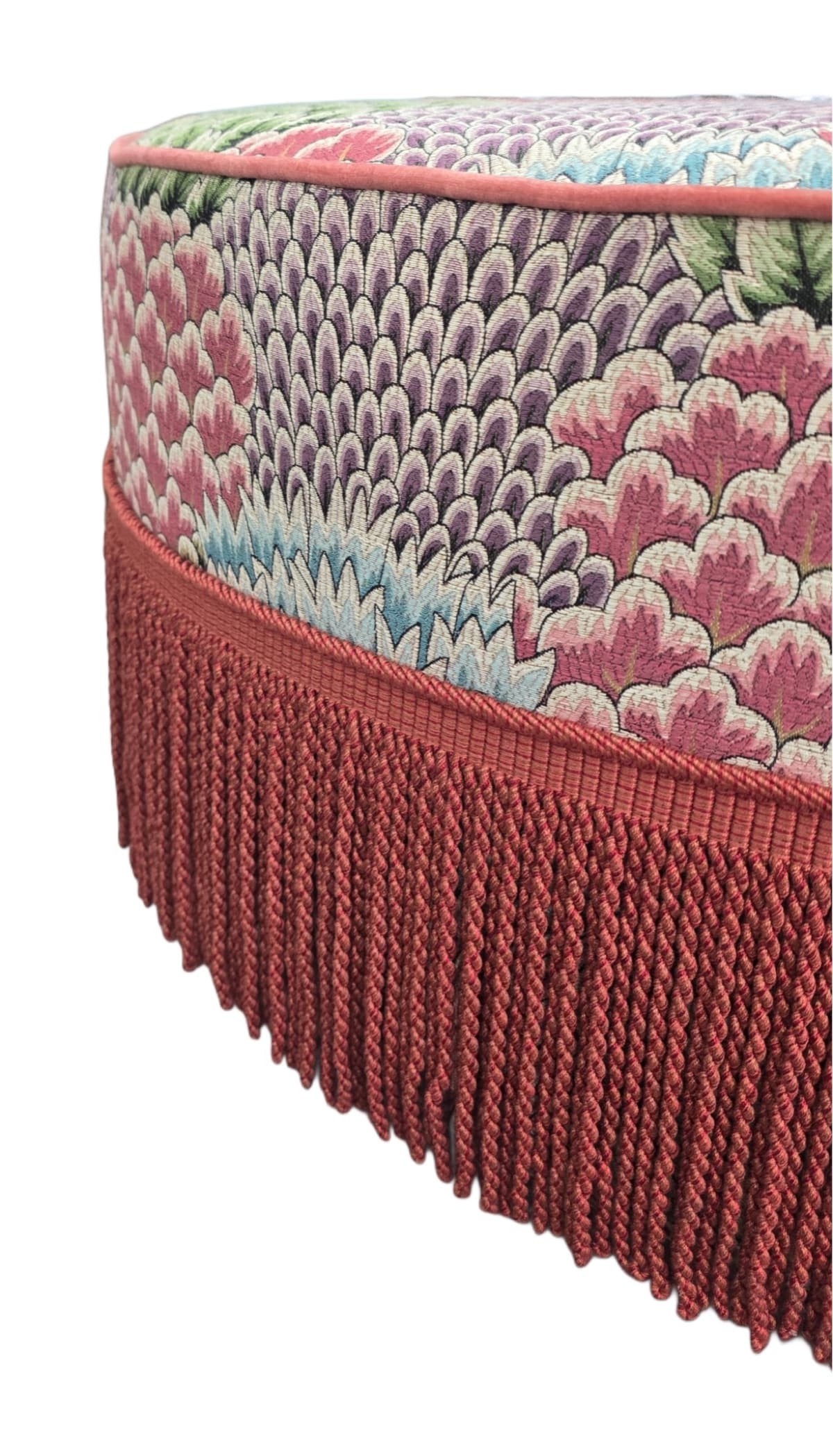 Round Drum Footstool - Melanie Footstool Close - Signature Footstool