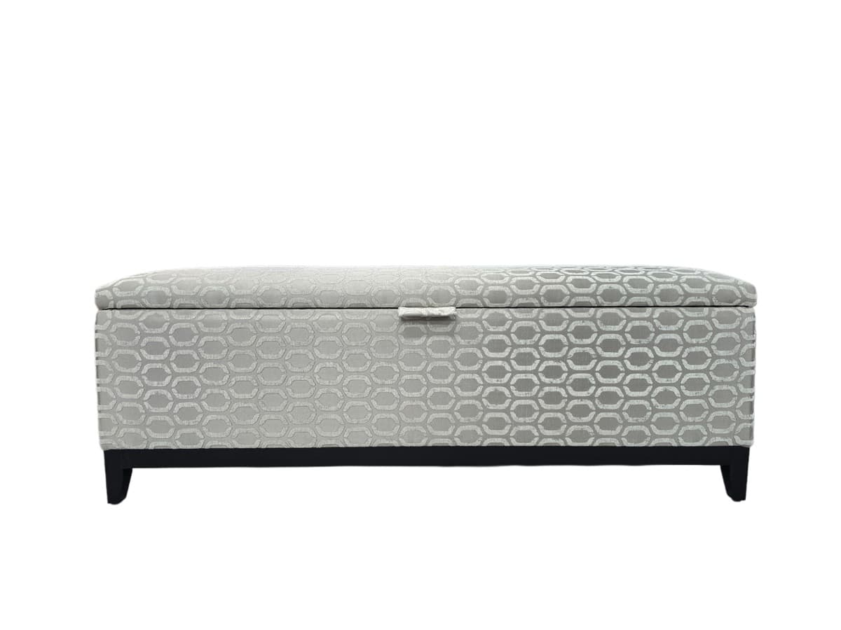 Lift-Top Storage Ottoman - Nicola Storage Ottoman Front Signature Footstool.