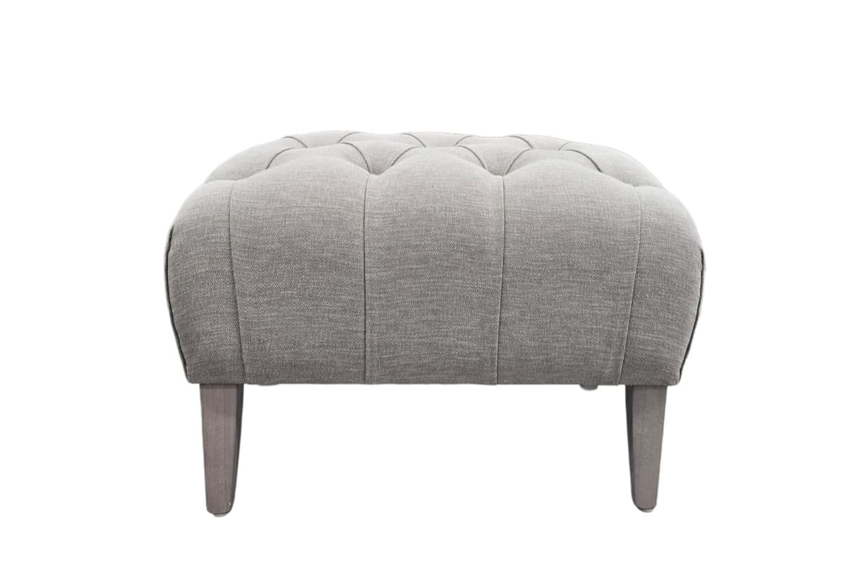 Classic Turned-Leg Footstool - Porchester Footstool Front Signature Footstool.