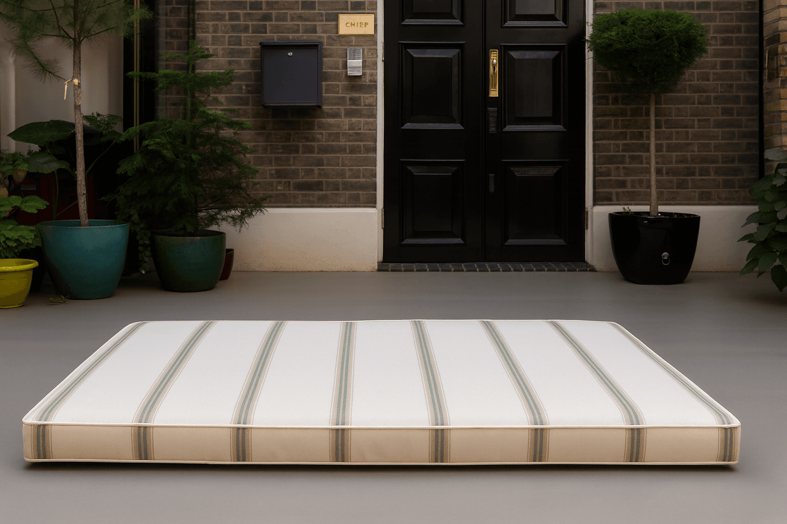 Seat Cushion - Stripy seat cushions for benches or Banquets