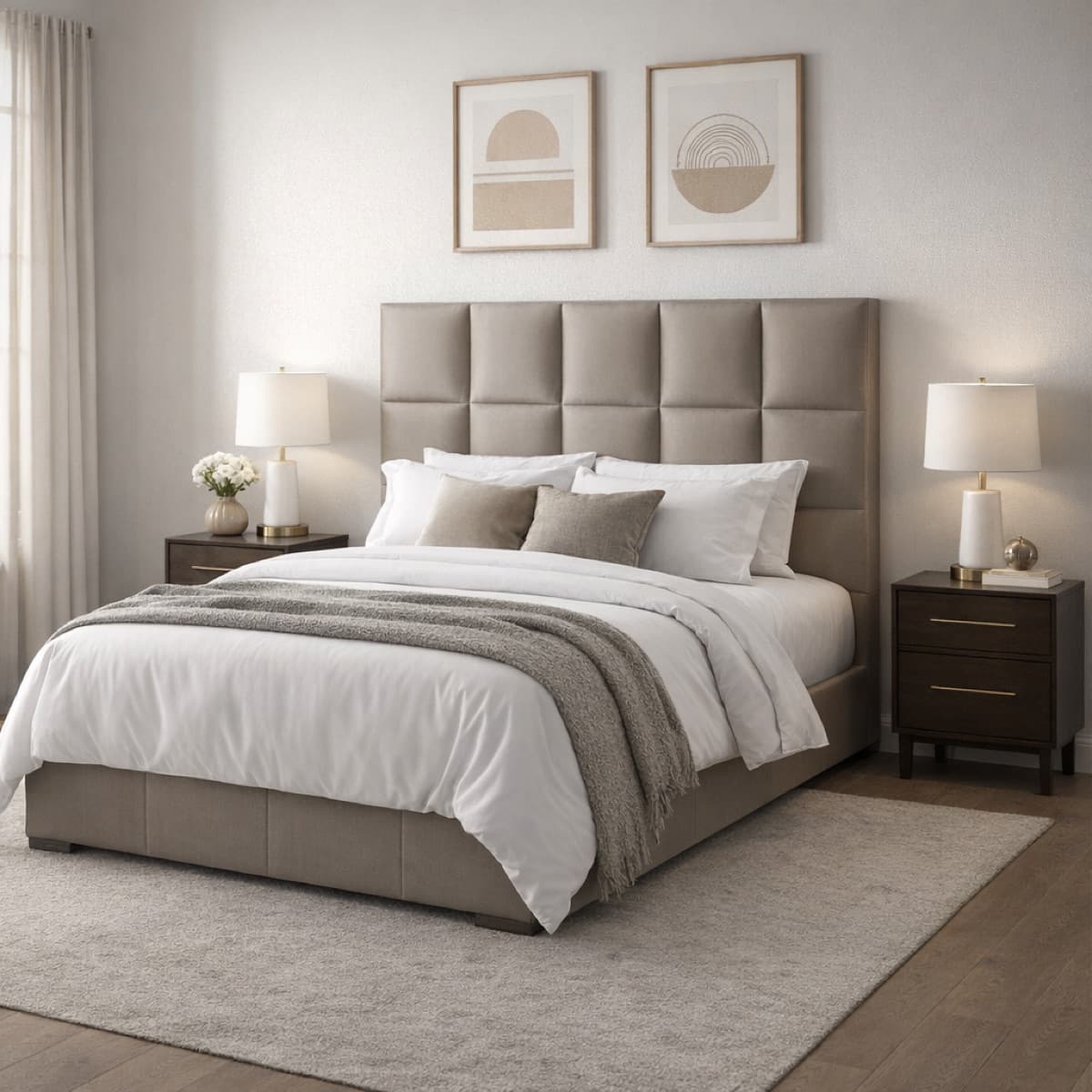 Square Panel Headboard - Square Panelled Headboard Gallery