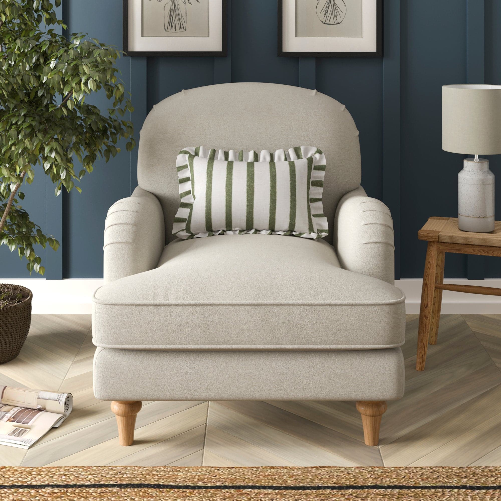Beatrice Luna - Beatrice II Luna Fabric Armchair 1