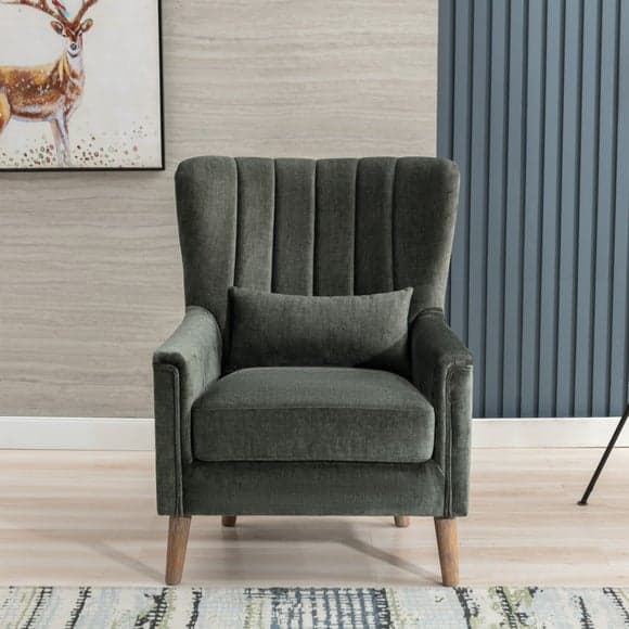 Charlotte - Image Furnishings Charlotte Velvet Wingback Occasional Armchair 1