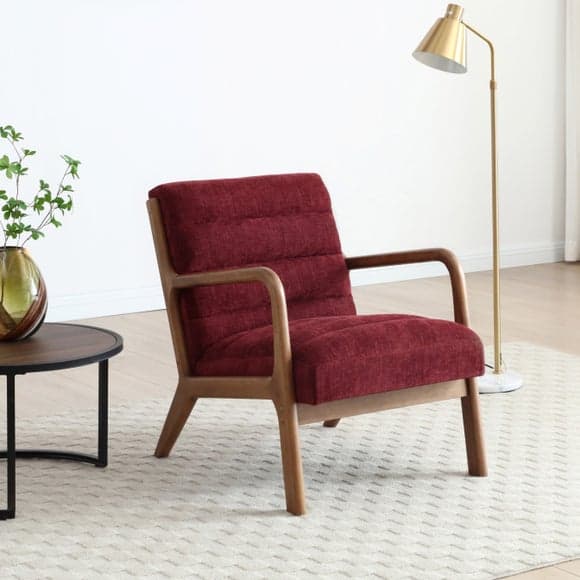 Khali - Khali Ribbed Chenille Occasional Chair 1