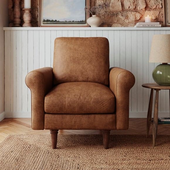 Maeve Faux Leather - Maeve Faux Leather Compact Armchair 1
