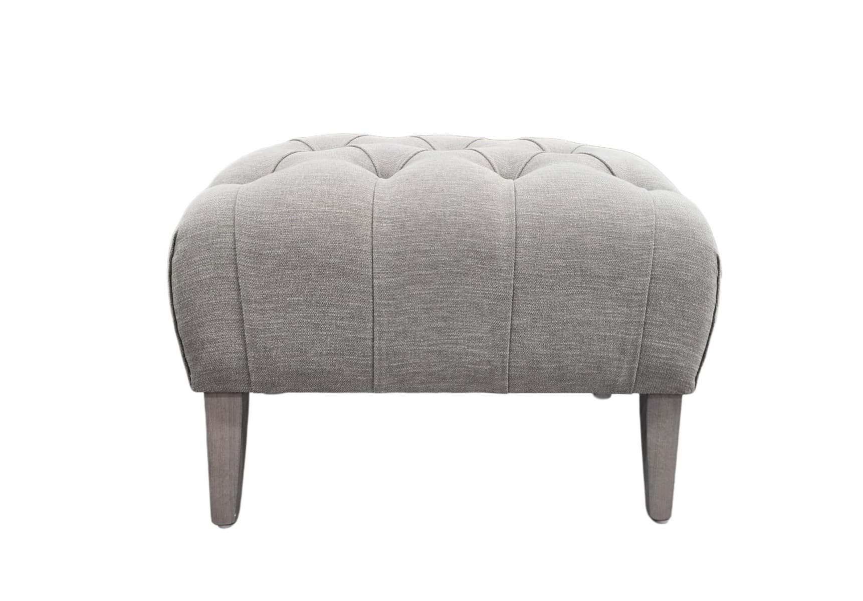 Classic Turned-Leg Footstool - Porchester Footstool Front Signature Footstool.