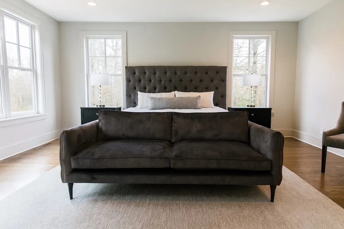 Burnham sofa with contemporary styling