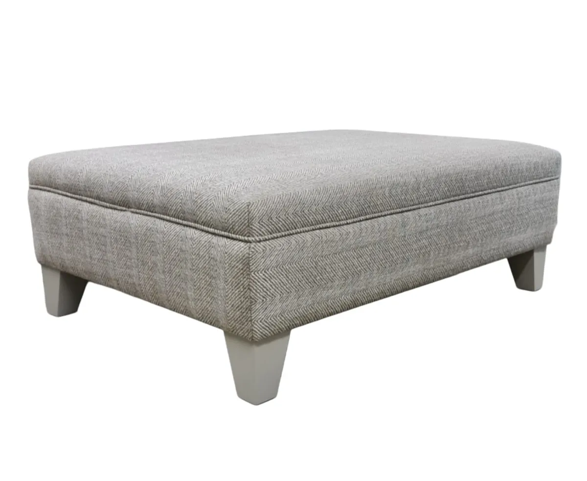 Cushioned Rectangular Ottoman