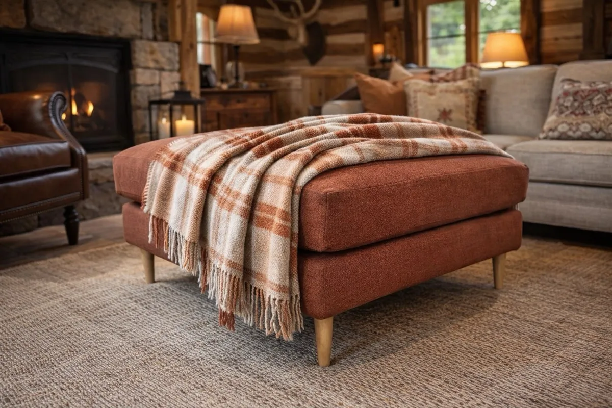 Mid-Century Padded Ottoman - Beaumont Footstool Gallery - Signature furniture