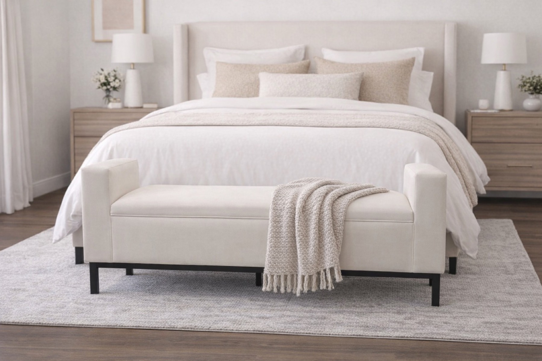 Rolled-Arm Daybed - Emma Bench Gallery