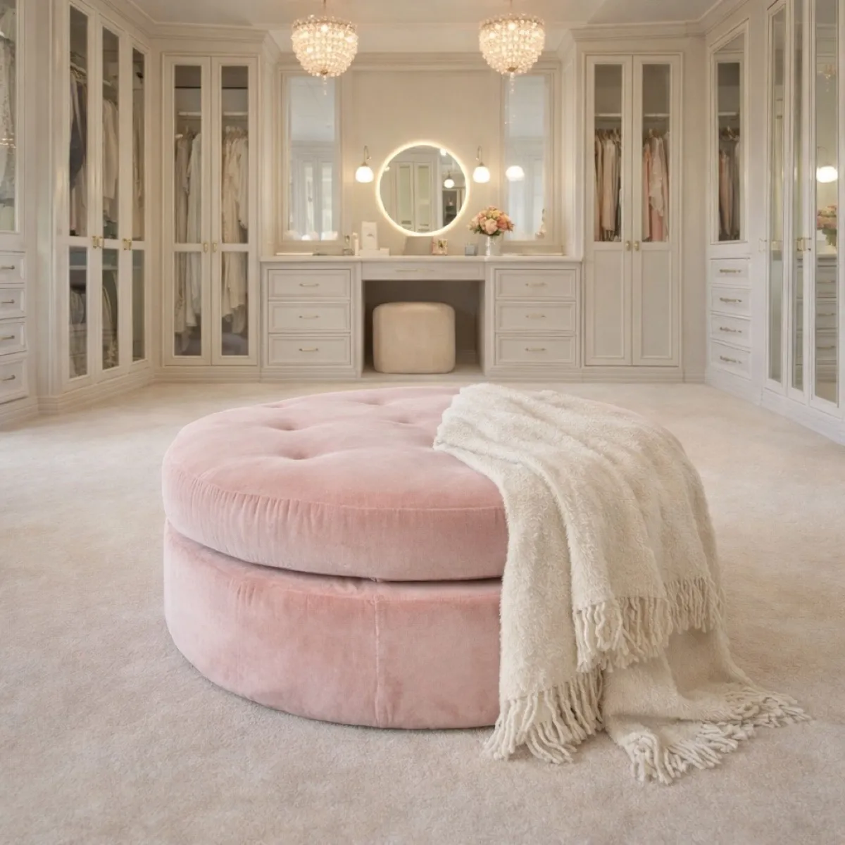 Tufted Drum Ottoman - Garda Stool Gallery - Signature Furniture