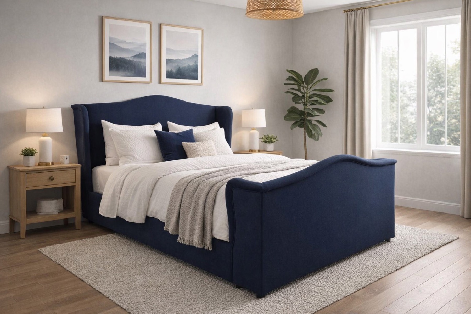 Curved Sleigh Bed - Glendale Bed Gallery