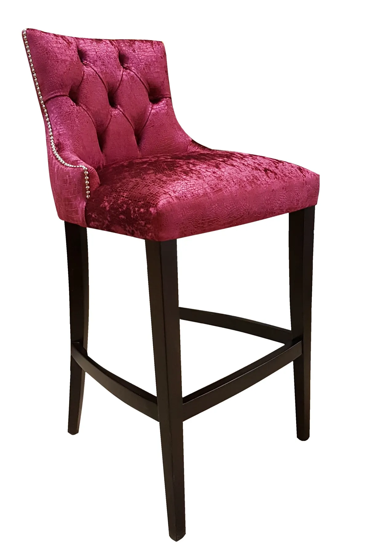 Button-Tufted Crystal Barstool - Graphi Barstool