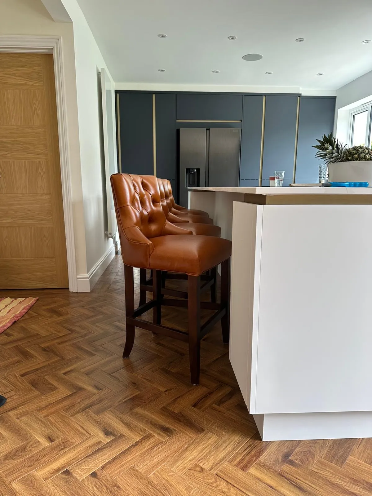 Button-Tufted Crystal Barstool - graphi