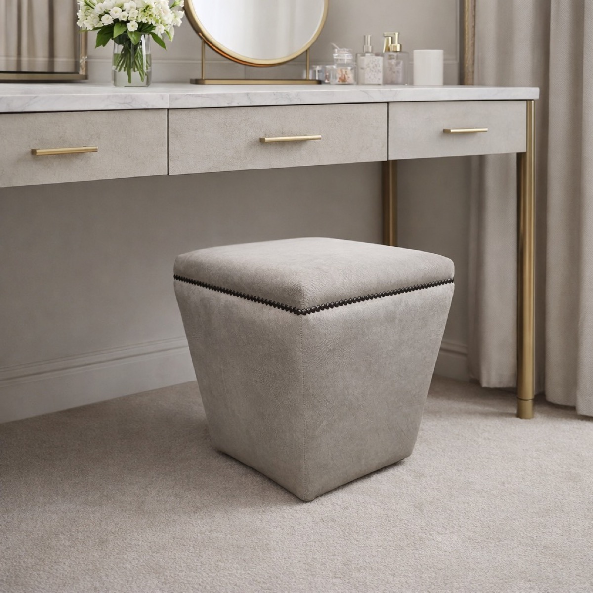 Tapered Cube Stool - Laver Footstool Gallery - Signature Furniture