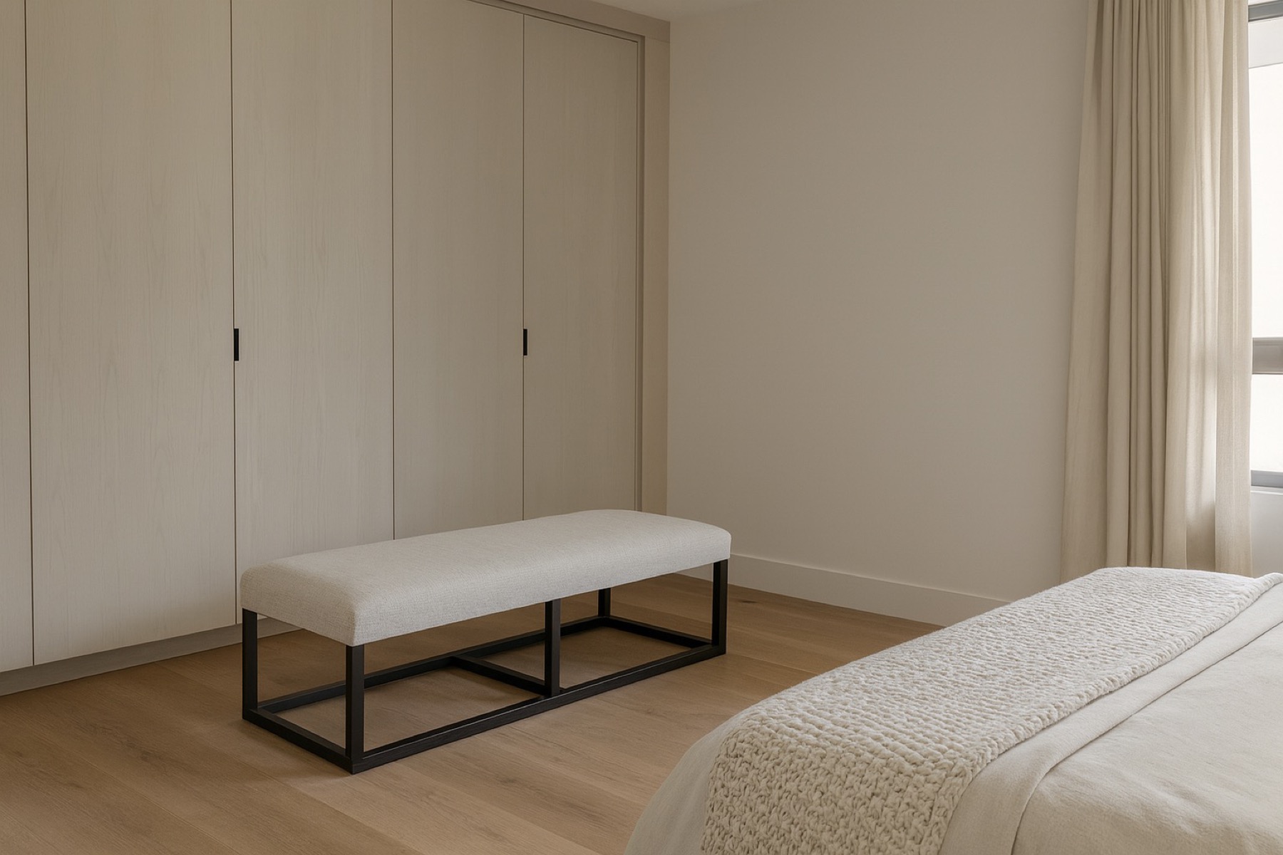 Upholstered Window Bench - Mersea Bench Gallery