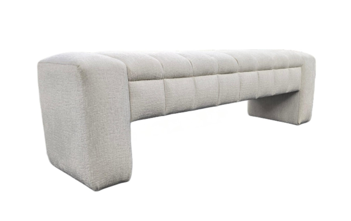 Flared-Arm Daybed - Natalie Bench Angle - Signature Furniture