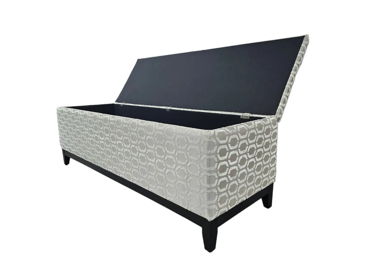 Lift-Top Storage Ottoman - Nicola Storage Ottoman Angle Signature Footstool.