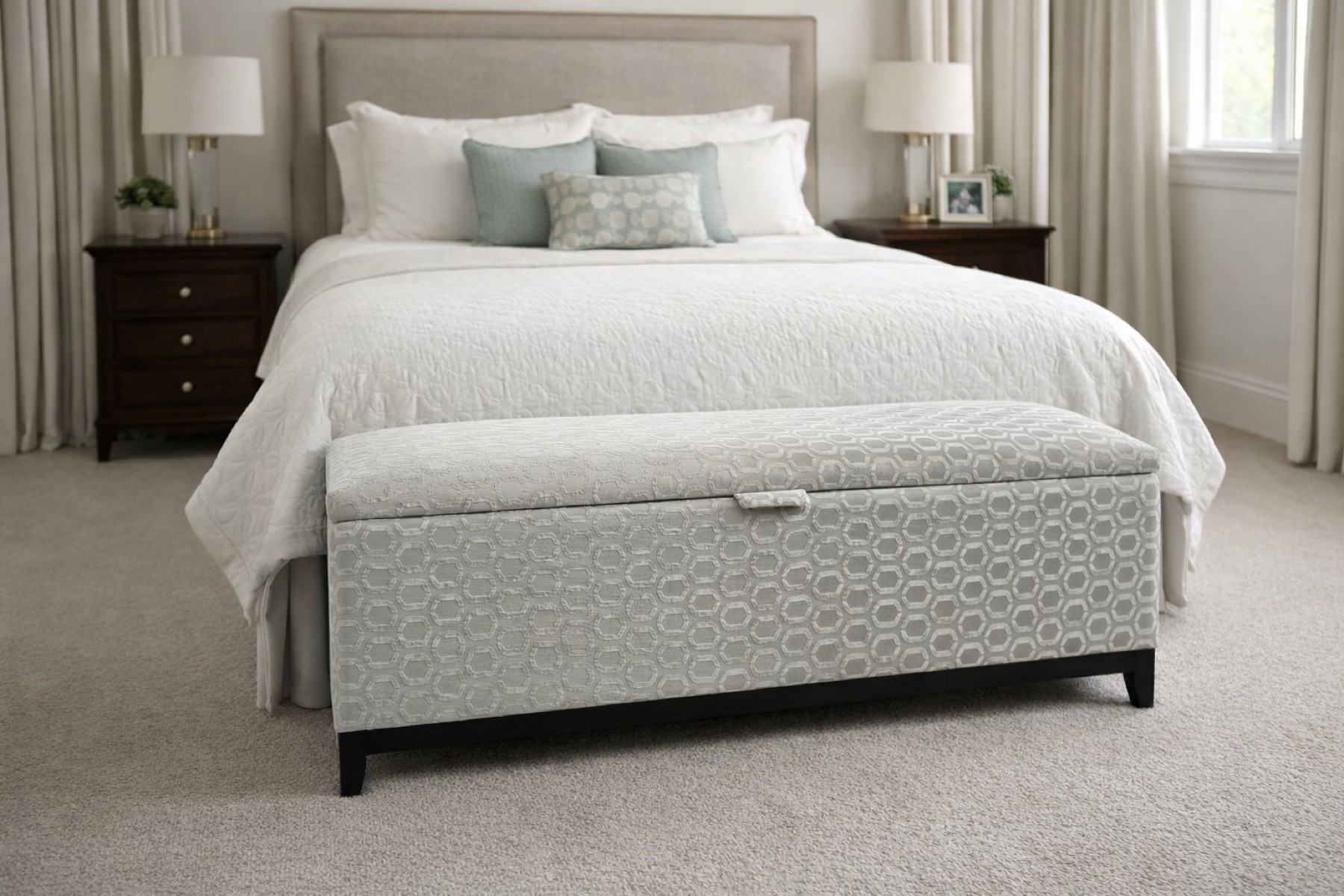 Lift-Top Storage Ottoman - Nicola Storage Ottoman Gallery