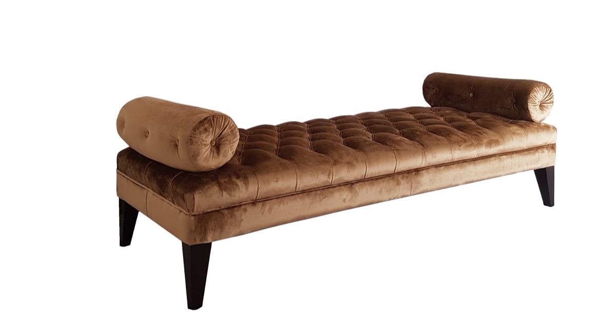 Padded Hallway Bench - Sloane Bench Angle - Signature Furniture