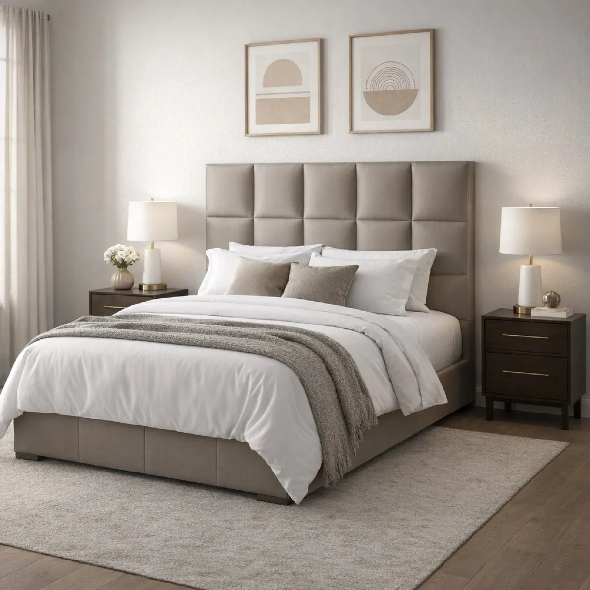 Square Panel Headboard - Square Panelled Headboard Gallery