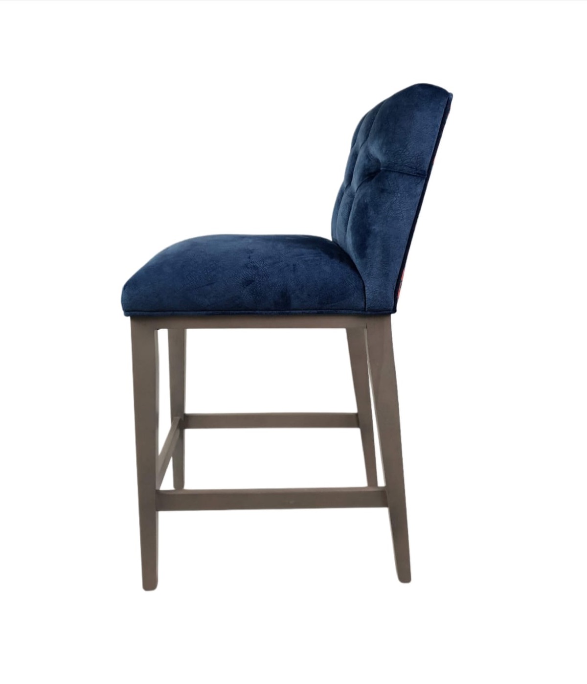 Button Back Barstool - Stock Barstool Side